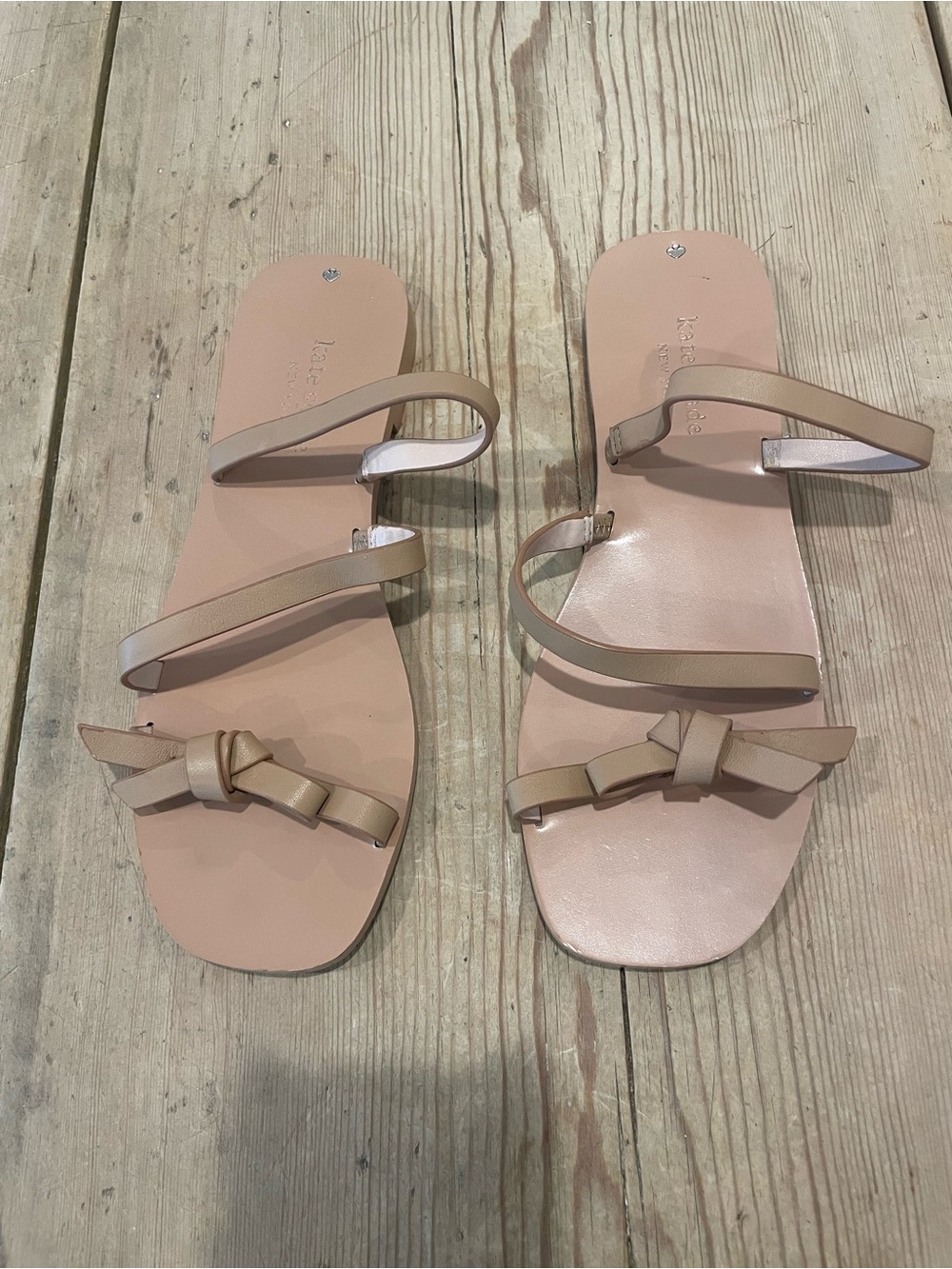 Kate Spade Porto Sandal in size 6.5 Nude Leather